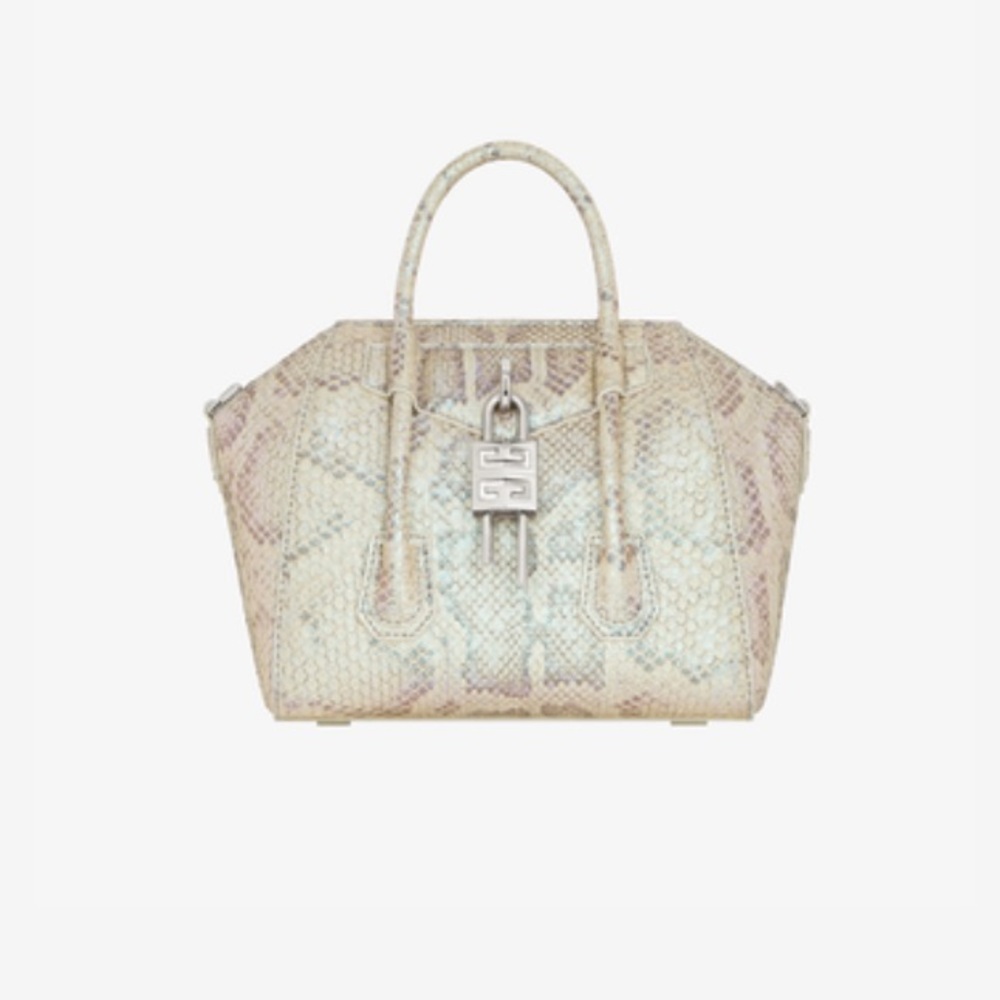 Givenchy Mini Antigona Lock Bag In Python With Pe… - image 5